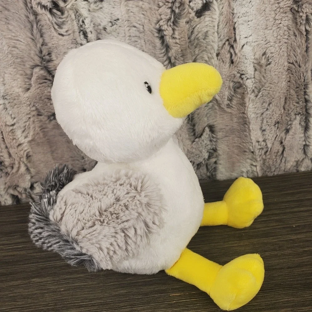 Carter's Seagull Plush Bird‎ Baby Toy White Yellow Gray Stuffed Animal Lovey 9